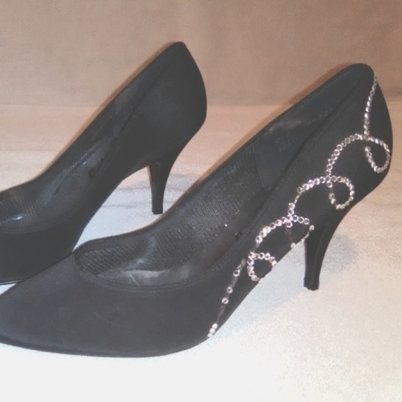 Flex Soles Black With Rhinestones - Picture 3 of 7